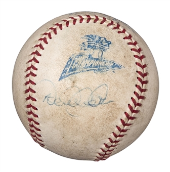 1999 Derek Jeter Autographed ALCS Baseball (JSA)